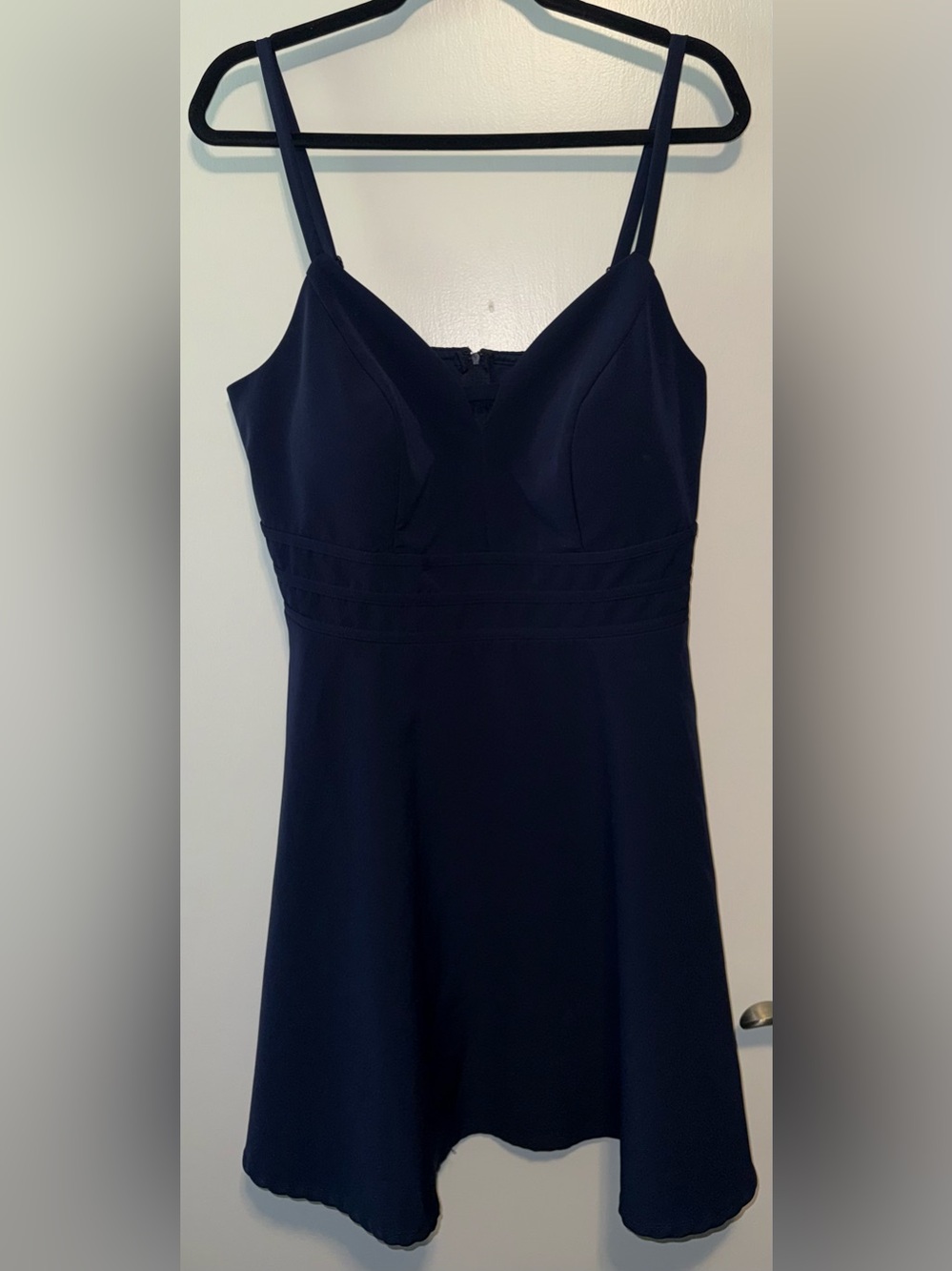City Studio Navy Spaghetti-Strap Fit & Flare Mini Dress